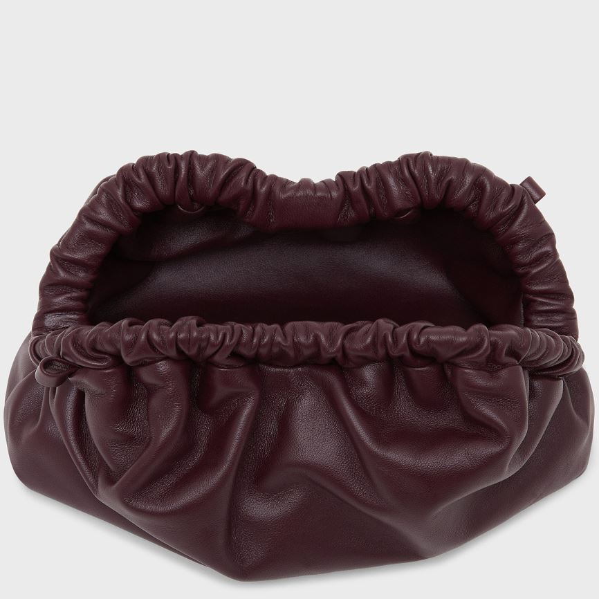 Women's Mansur Gavriel Mini Cloud Clutch Bags Dark Brown | AU 0586HF